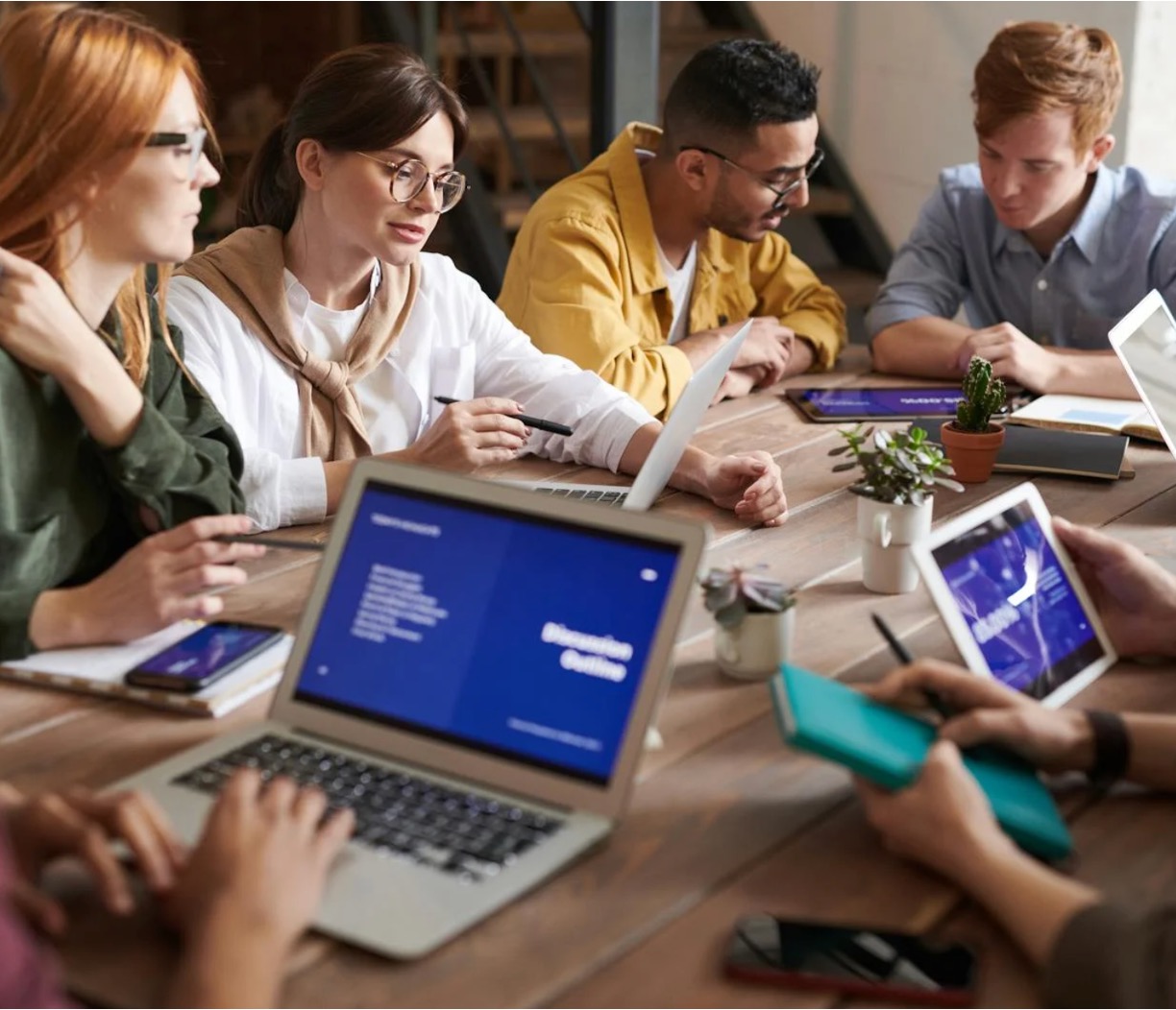 Team working together